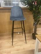 Iniou-Ima  Velvet Fabric Bar Stool image