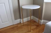 Lamp Table - Gold Pearl Top