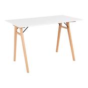 Vojens Desk - White/Natural - 2402020 image