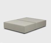 High End Divan Base - Plush Velvet Coffee - Double image