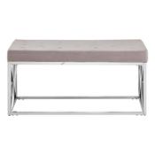 Allure Tufted Bench - Mink