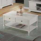 Stratford 2 Drawer Coffee Table - White image
