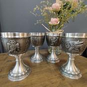 Mullingar Pewter Irish Evangelist Goblets