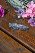 Pewter Barrette Hair Clip Celtic or Kells.