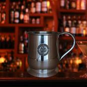 Silver Coloured Tankard with Pewter Base and Irish Pewter Designs