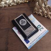 Magnetic Leather &amp; Pewter Money Clip Collection image