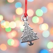 Pewter Christmas Ornament/Decoration Traditional Style - Tree.