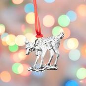 Pewter Christmas Ornament/Decoration Traditional Style - Fawn.