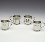 Mullingar Pewter Irish Baby Christening Cup Collection.