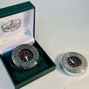 Mullingar Pewter Desk Compass / Paper Weight Pewter Celtic design