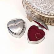 Mullingar Pewter Heart Shaped Jewelry Box MOM. Claddagh or Plain