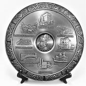 Mullingar Pewter - Scenes of Ireland Wall Plaque, Pewter Finish image