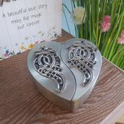 Mullingar Pewter Celtic Heart shaped Jewellery Box