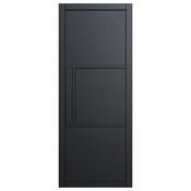 Seattle 3 Panel Black Primed Door image