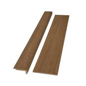 Honey Oak Wood Grain Top Step Transition Stair Nose &amp;amp; Riser