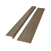 Roicha Oak Beige Wood Grain Stair Nose &amp;amp; Riser - T&amp;amp;G Profile