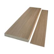 Roicha Oak Beige Wood Grain Bullnose Stair Tread &amp;amp; Riser