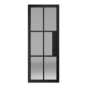 Chicago 6 Lite Clear Glazed Black Primed Door image