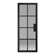 Soho 8 Lite Clear Glazed Black Primed Door image