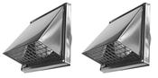 2 x 150mm HRV External Grille