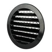 Black 200mm Aluminium Wall Grille