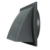 125mm Cowled  wall grille with built in back draft damper.
