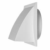 150mm  Cowled Wall Grille with built in back draft damper. image
