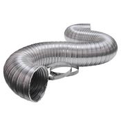 150mm duct kit, with damper &amp; Aluminium grille - Length 3 metre