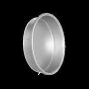 100mm metal blank end cap