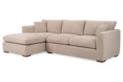 Aimee Cream Fabric Sofa - Left Hand Facing 3 Seater Chaise image