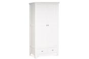 Alaska White 2 Drawer 2 Door Wardrobe image