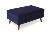 Alex Navy Velvet Footstool image