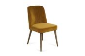Alonso Gold Velvet Dining Chair Grey Leg-Outlet