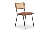 Araujo Brown Leather Dining Chair