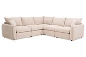 Aura Cream Fabric Universal Corner