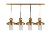 Ball Top Gold  Glass Pendant x4 image