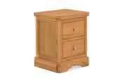 Elton Oak 2 Drawers Bedside Table image