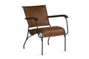 Bottega Antique Brown Leather Armchair