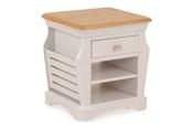 Brighton Light Grey Oak 1 Drawer Magazine Rack