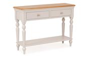 Brighton Light Grey Oak 2 Drawers Console Table-Outlet image