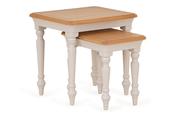 Brighton Light Grey Oak Nest of Tables image