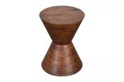 Burrow Hourglass Side Table Walnut Finish image