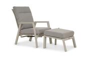 Capri Reclining Outdoor Lounge Chair with Footstool