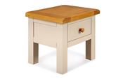 Caravel Light Grey Oak 1 Drawers Side Table image
