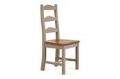 Caravel Light Grey Oak Dining Chair Ladder Back