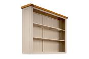 Caravel Light Grey Oak Large Open Hutch with Shelves