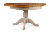 Caravel Light Grey Oak Round Extendable Dining Table  1.1-1.45m image