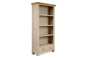 Caravel Light Grey Oak Tall Bookcase image