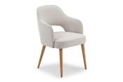 Carmen Cream Fabric Dining Chair image
