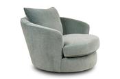 Chicago Green Fabric Cuddler Swivel Armchair